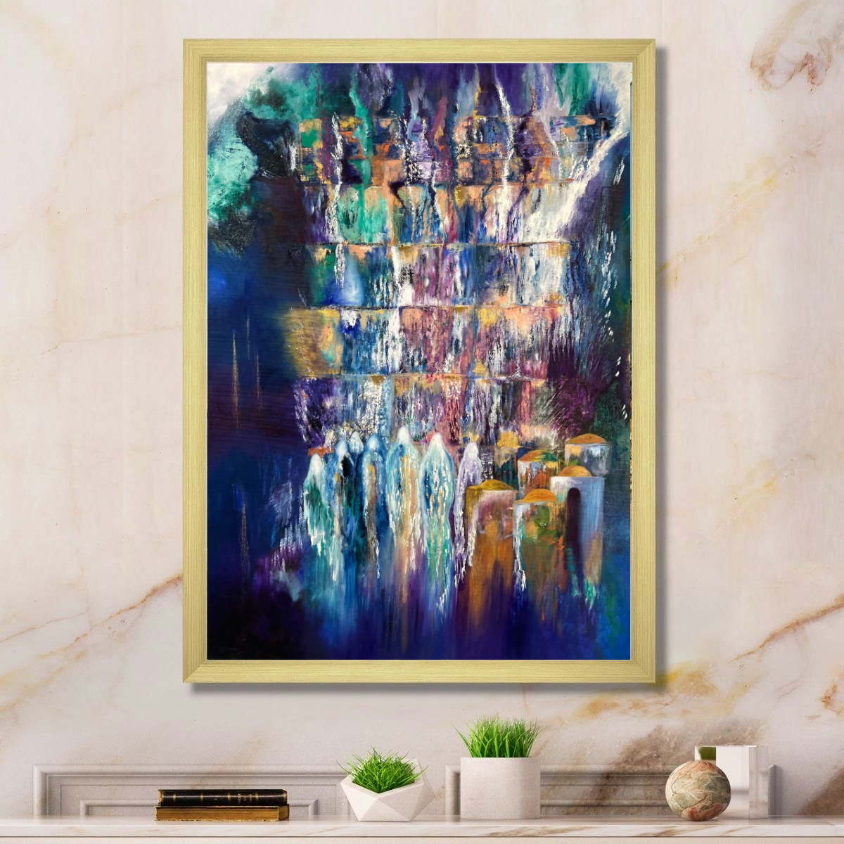 Jewish Painting, Judaica Art, The Western Wall - Oil Painting, living room