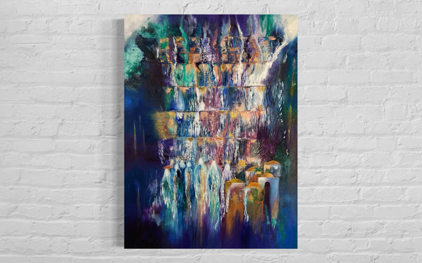 The Western Wall - Abstract Oil Painting